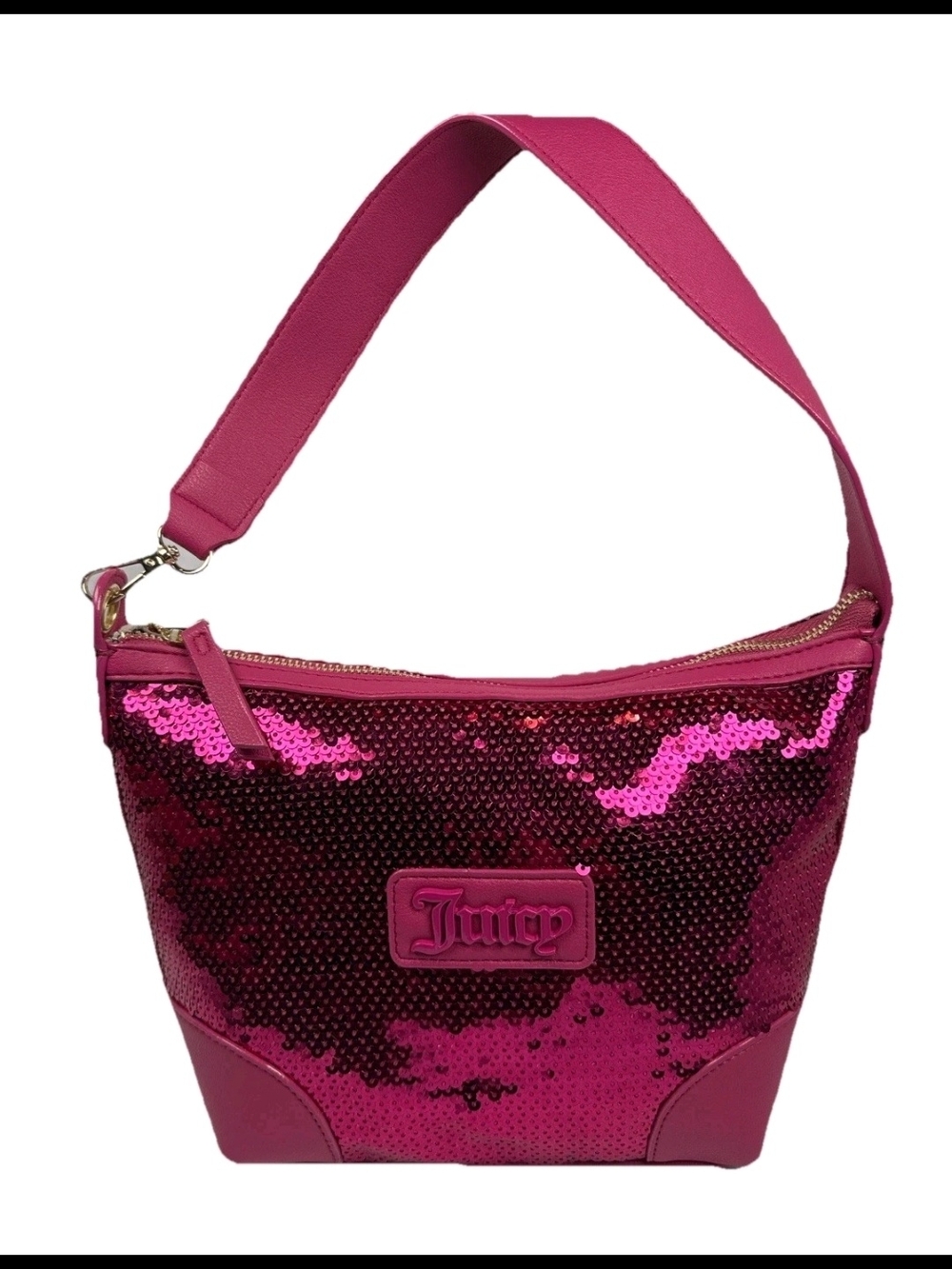 Juicy Couture Hot Pink Sequin Shoulder Bag